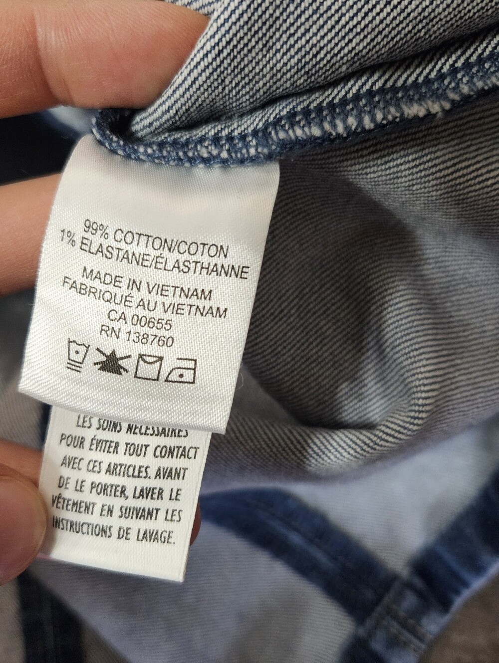 NWOT Reitmans Sleeveless Buttoned-Down Denim Mini Dress. Blue. V Neck. XL. - Picture 7 of 9